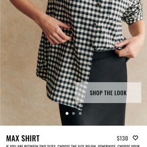 Max Shirt in Black Ecru Check [sold out online]